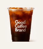 Black iced coffee from Good Coffee Brand