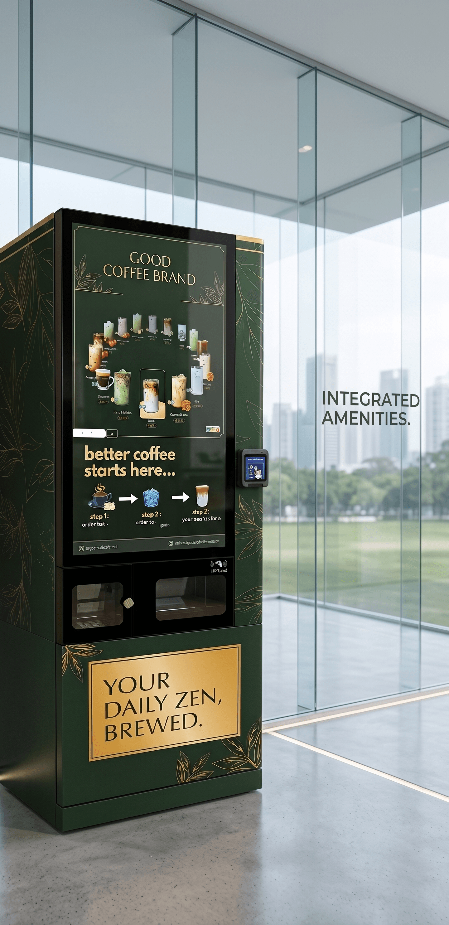 Good Coffee Brand smart beverage vending machine